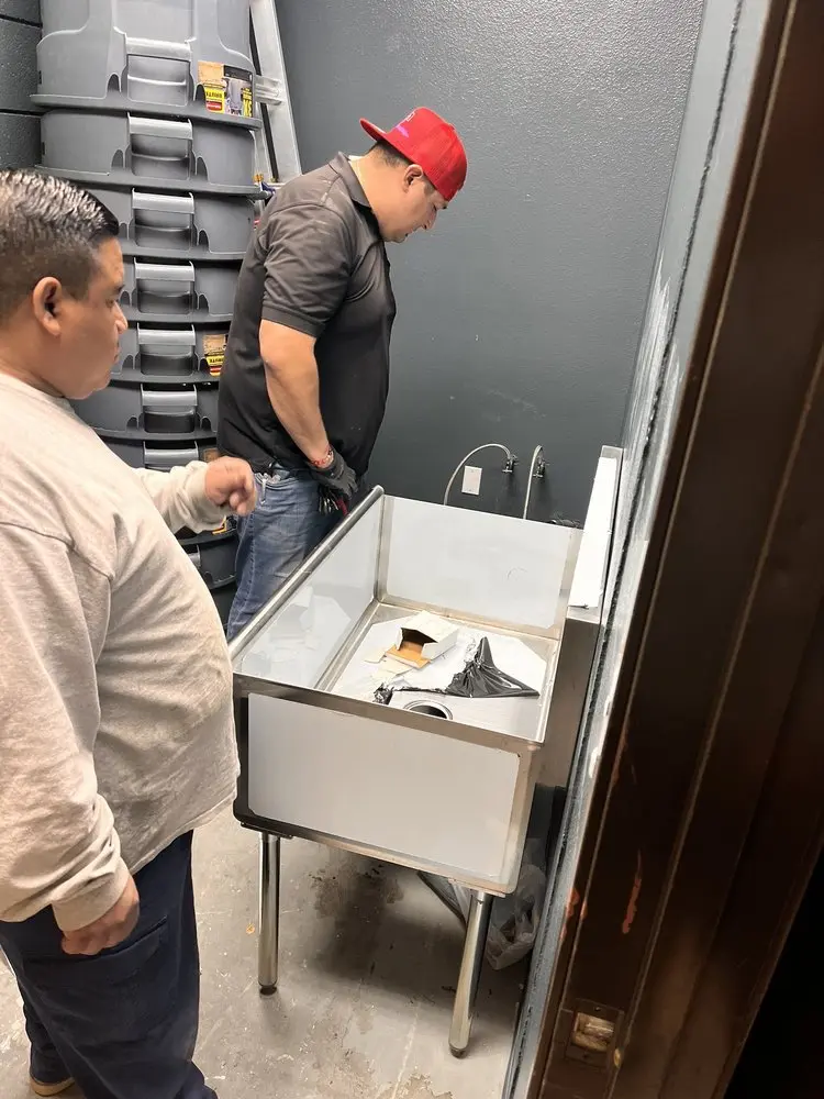 Commercial plumbing and sink installation in Washington Square