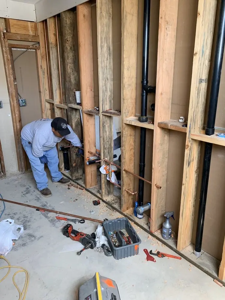 Commercial rough-in plumbing for Gas Line Repair in Washington Square